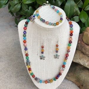 Colors of Agate Jewelry Set